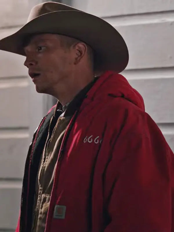 Jimmy Hurdstrom Red Hoodie Jefferson White