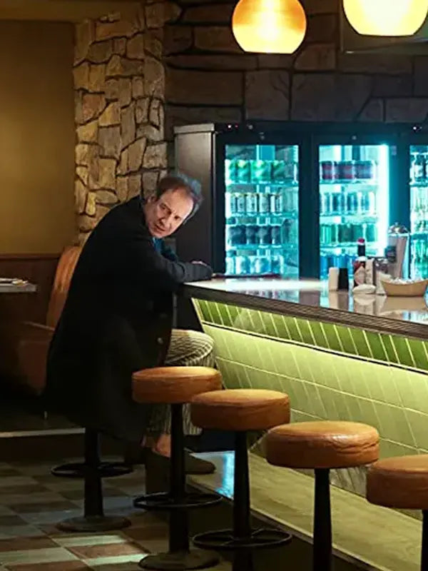 John Dee The Sandman David Thewlis Black Long Wool Coat