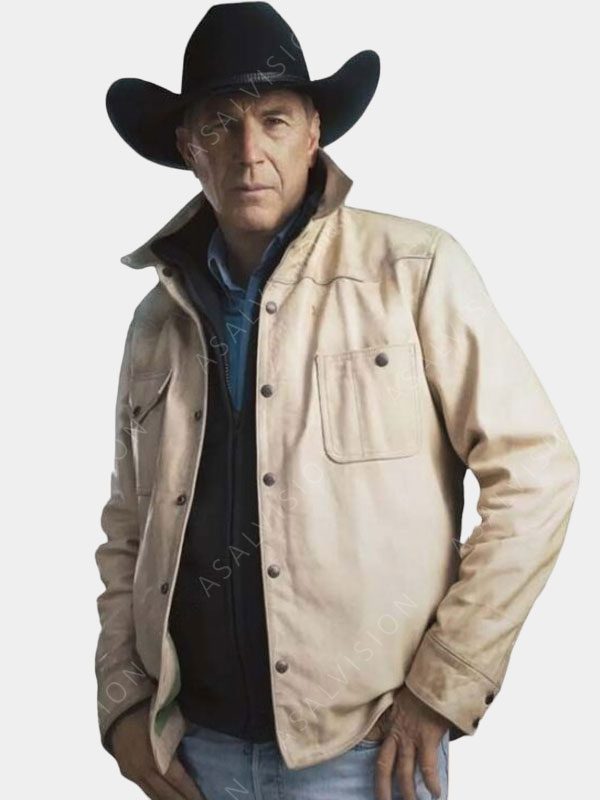 John Dutton Yellowstone Season 5 Cream Jacket