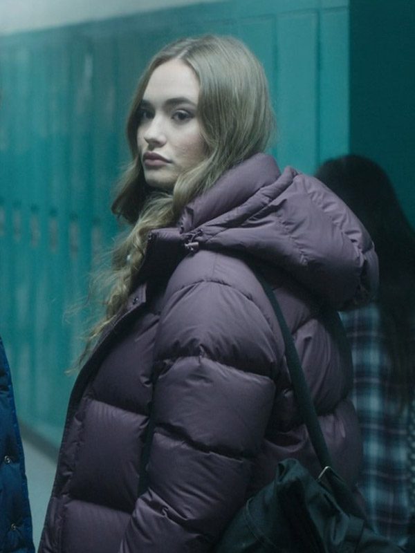 Johnny Sequoyah Dexter New Blood Audrey Bishop Purple Hooded Jacket