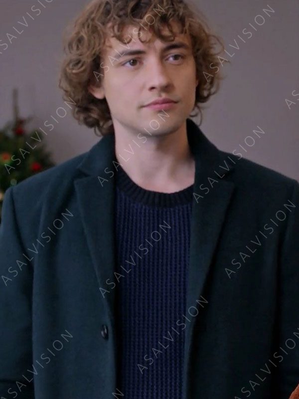 Josh Whitehouse Green Wool Trench Coat