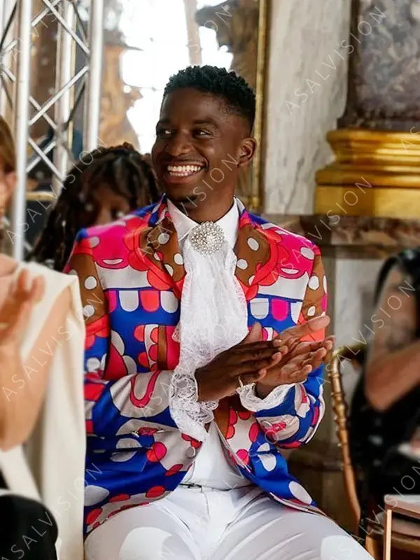 Julien Emily In Paris S03 Samuel Arnold Multicolor Printed Blazer