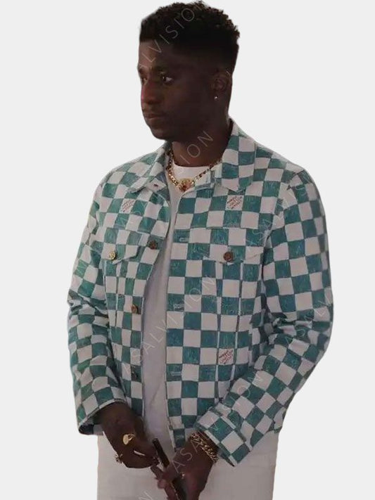 Julien Emily In Paris Season 3 White And Teal Jacket