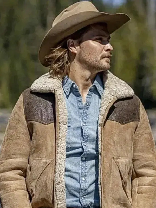 Kayce Dutton Yellowstone Season 5 Luke Grimes Suede Jacket