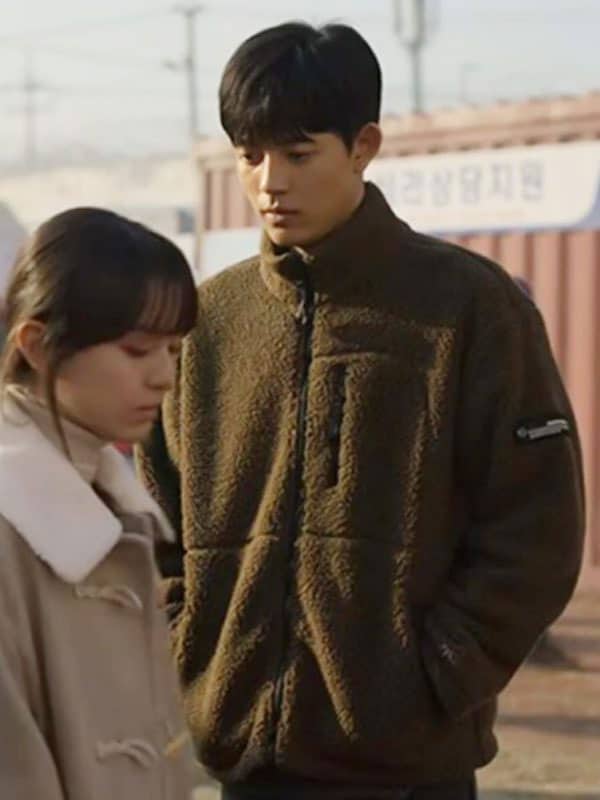 Lee Su Hyeok All Of Us Are Dead Park Solomon Brown Fur Jacket