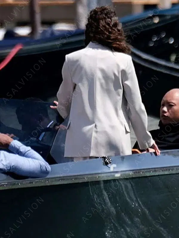 Lift 2024 Úrsula Corberó White Wool Blazer