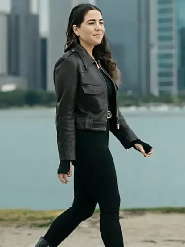Liliana Power Book IV Force Audrey Esparza Leather Black Jacket