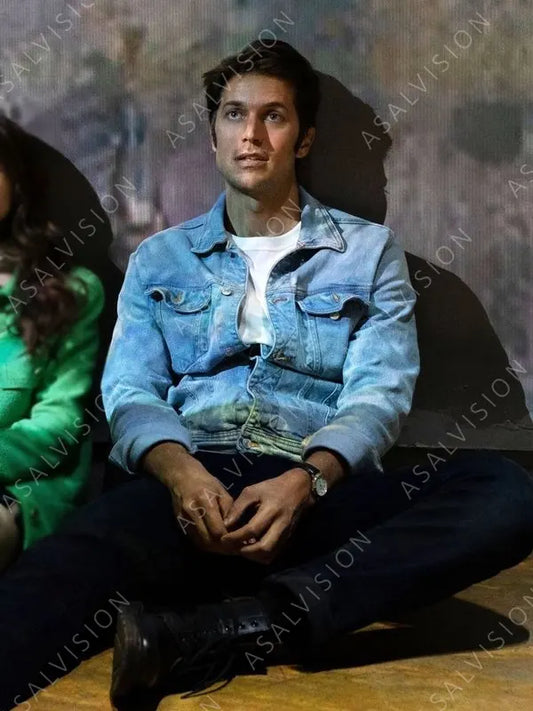 Lucas Bravo Emily In Paris Denim Jacket