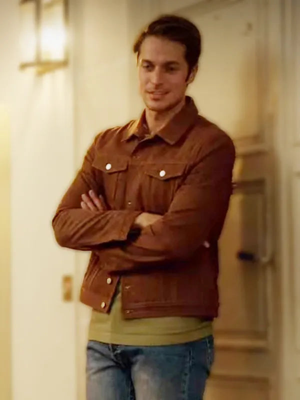 Lucas Bravo TV Series Emily In Paris Gabriel Brown Jacket