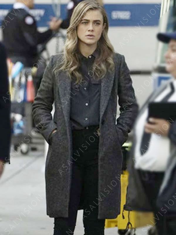 Manifest S04 Michaela Stone Grey Wool Coat