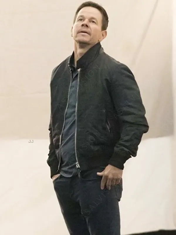 Mark Wahlberg Movie The Union 2024 Black Bomber Jacket