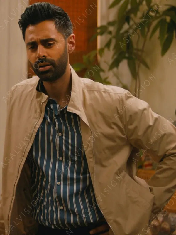Marty Movie Babes 2024 Hasan Minhaj Beige Cotton Jacket