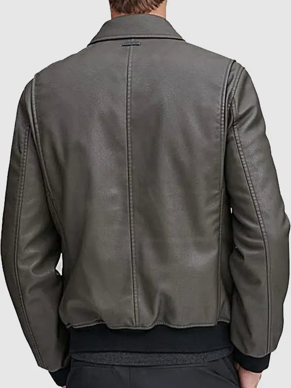 Mens Grey Bomber Jacket