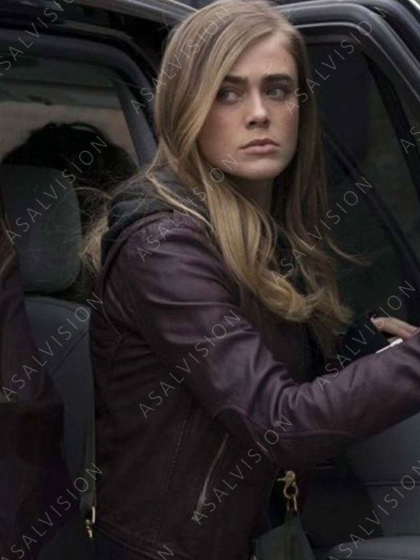 Michaela Stone Manifest Melissa Roxburgh Leather Biker Jacket