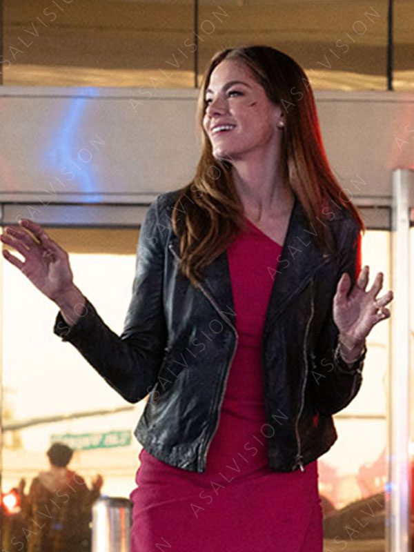 Michelle Monaghan Black Leather Jacket