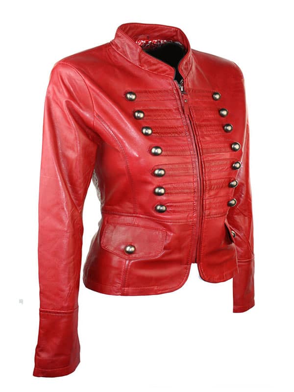 Military Style Real Leather Jacket For Women’s 2