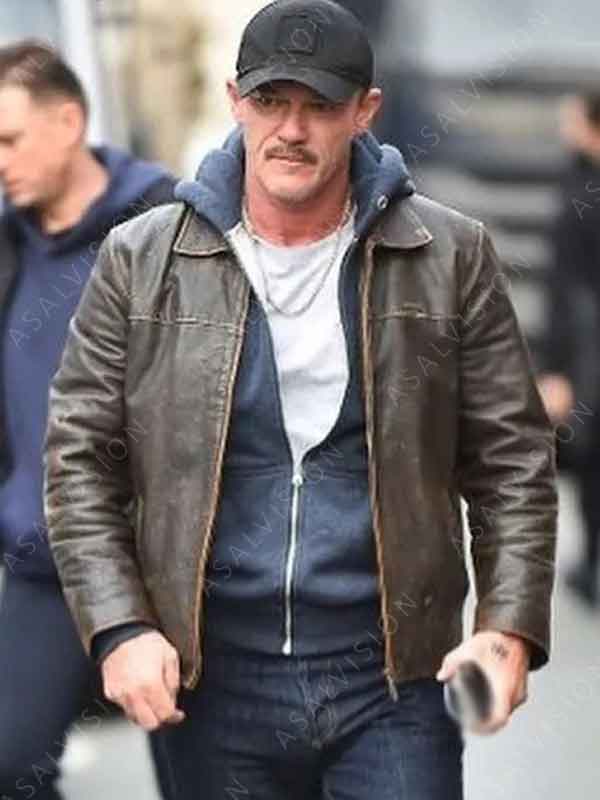 Movie 5lbs Of Pressure 2024 Adam Distressed Brown Leather Jacket