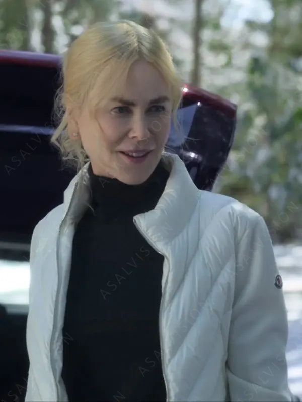 Movie A Family Affair 2024 Nicole Kidman White Puffer Jacket