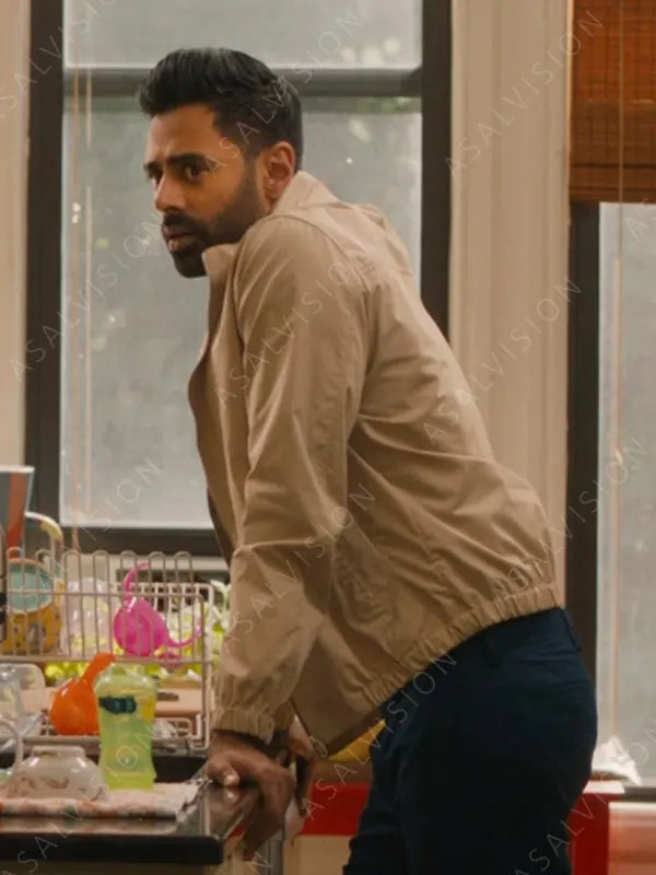 Movie Babes 2024 Hasan Minhaj Beige Cotton Jacket