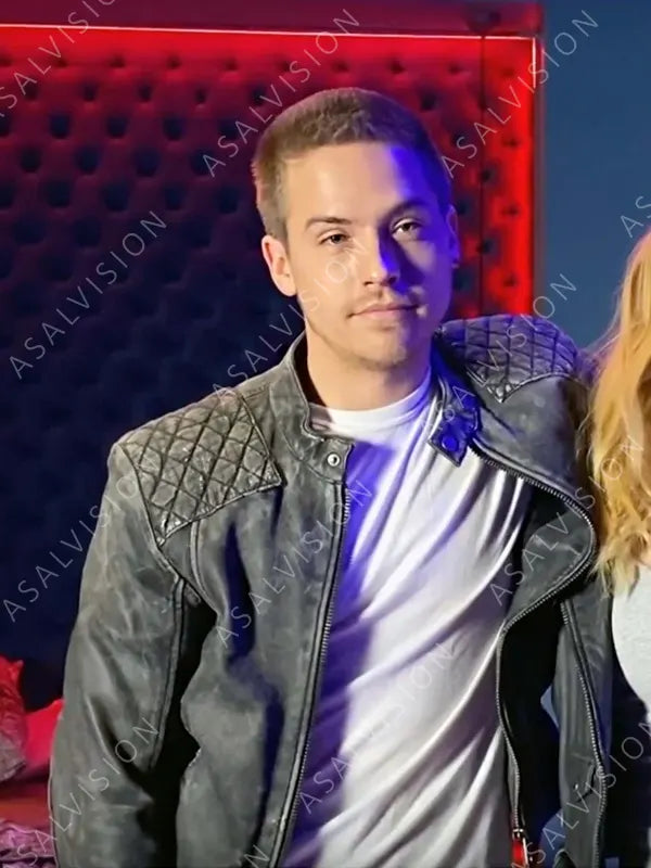 Movie Beautiful Disaster Dylan Sprouse Distressed Leather Jacket