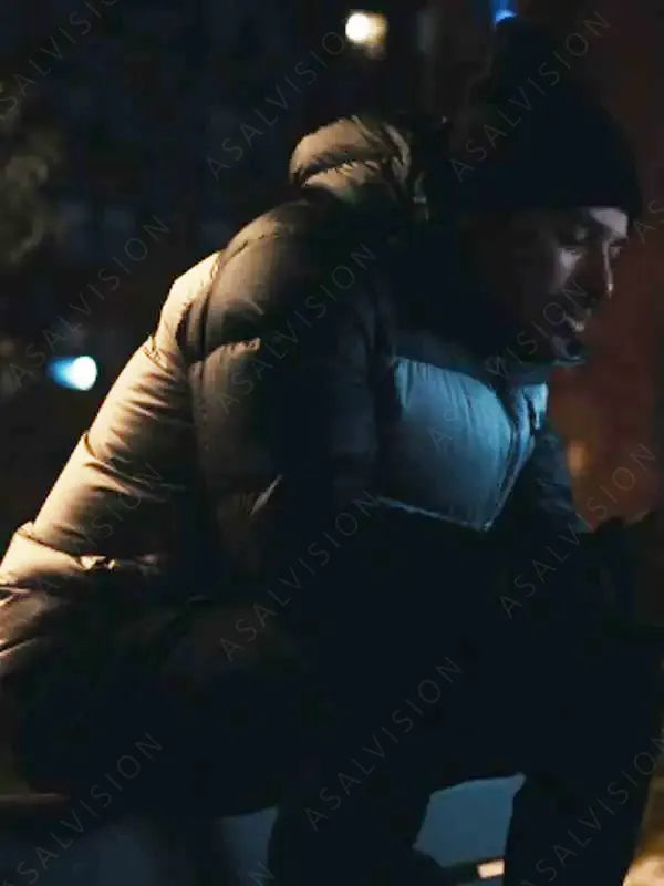 Movie Dumb Money 2023 Anthony Ramos Puffer Hooded Jacket