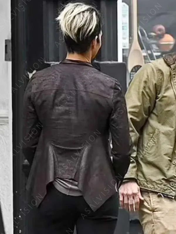 Movie The Union 2024 Roxanne Hall Brown Leather Jacket