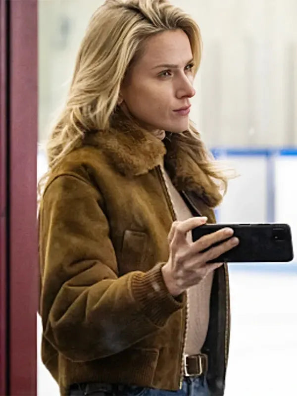 Nina Chase Shearling Bomber Jacket