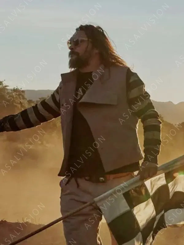 On the Roam Season 01 Jason Momoa Beige Vest