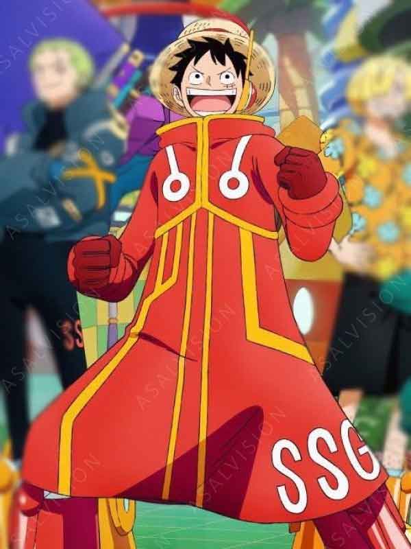 One Piece Mayumi Tanaka Hooded Red 163 Cotton Coat