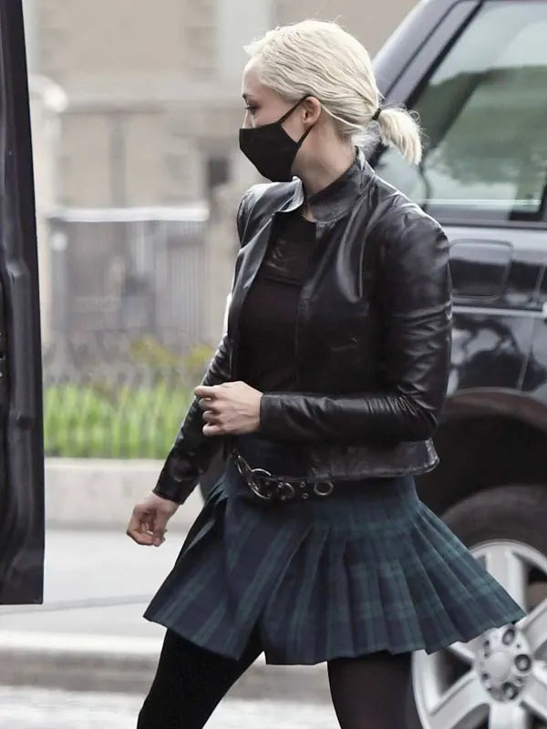 Pom Klementieff Black Leather Jacket