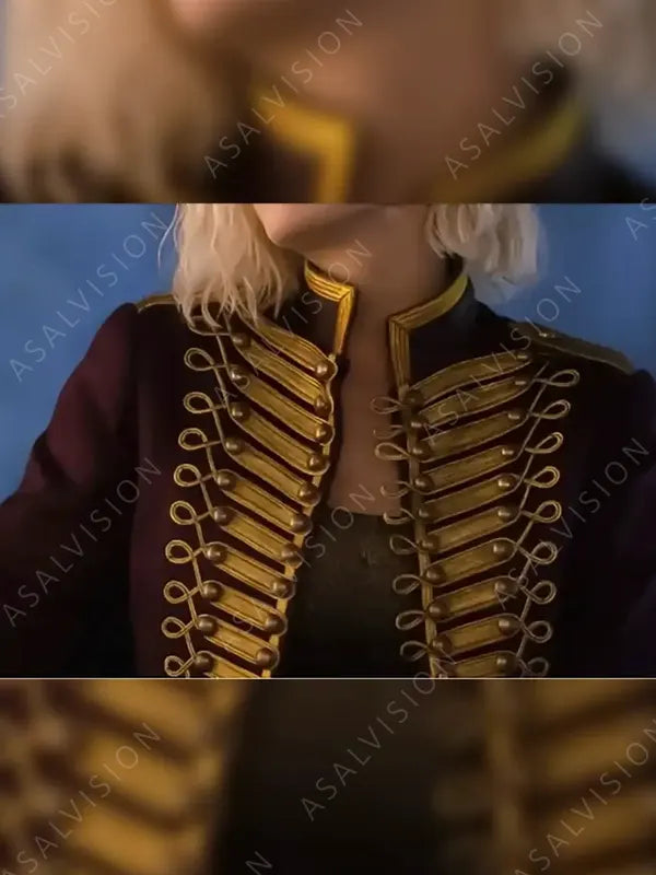 Pom Klementieff Mission Impossible Dead Reckoning Part 1 Maroon Military Jacket