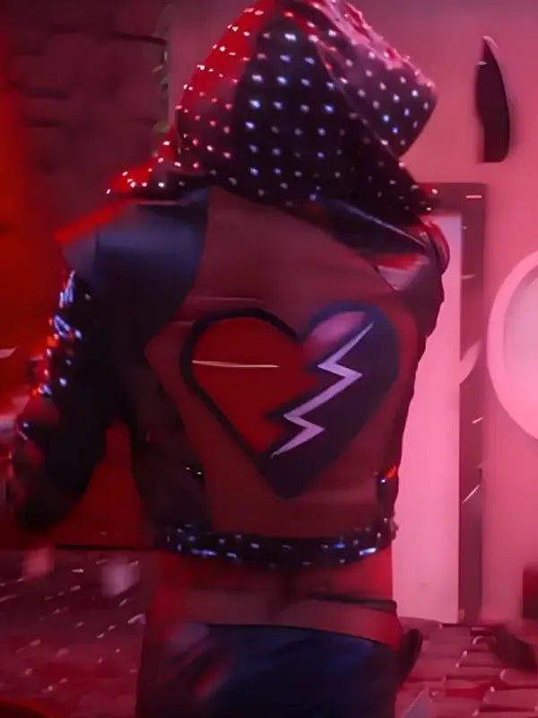 Red Descendants The Rise Of Red Kylie Cantrall Hooded Studded Leather Jacket