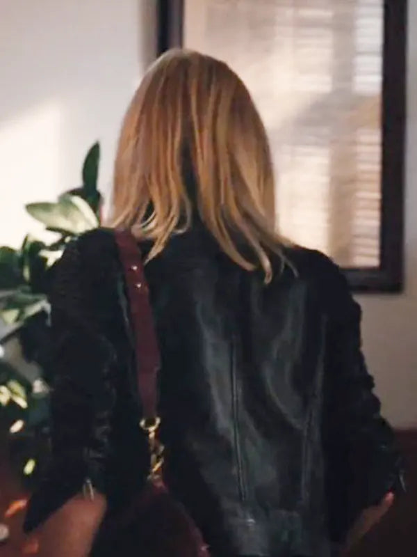 Reilly Beth Dutton SO4 Kelly Yellowstone Biker Jacket Black Leather