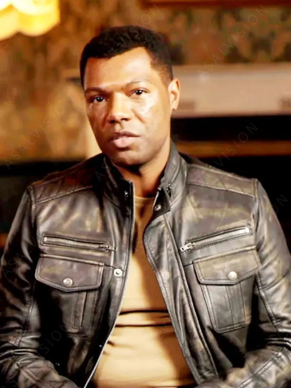 Rickles Abigail 2024 William Catlett Black Distressed Leather Jacket