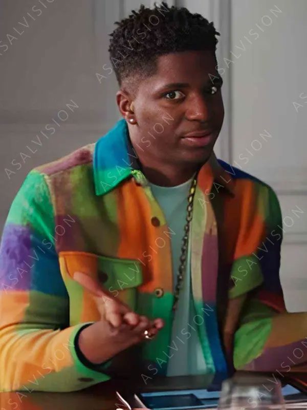 Samuel Arnold Emily In Paris S03 Julien Multicolored Checked Jacket