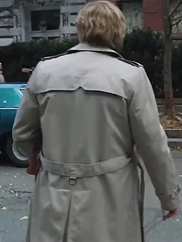 Sebastian Stan The Apprentice 2024 Donald Trump Beige Trench Coat