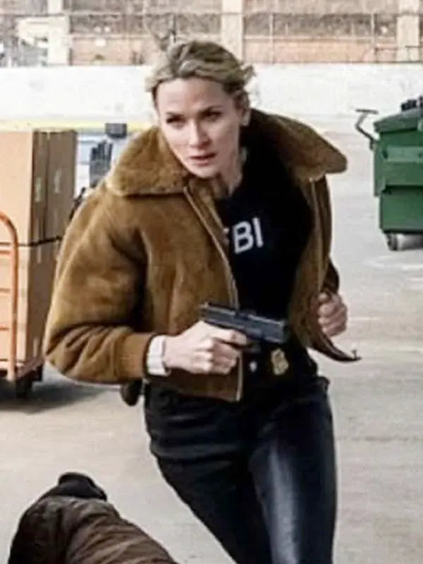 Shantel VanSanten Brown Bomber Jacket