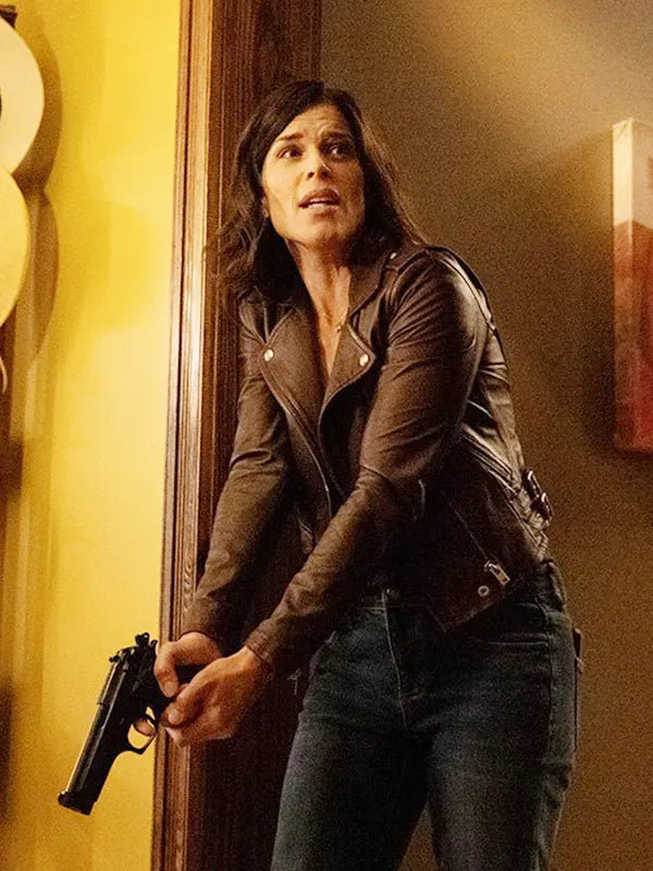 Sidney Prescott scream Neve Campbell Leather Brown Jacket