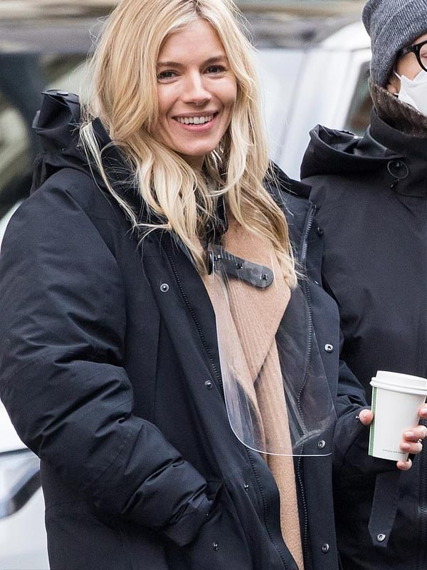 Sienna Miller Anatomy of a Scandal Sophie Whitehouse Cotton Black Jacket
