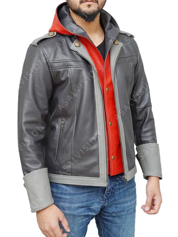 Sora Kingdom Hearts 4 Hooded Leather Cosplay Jacket