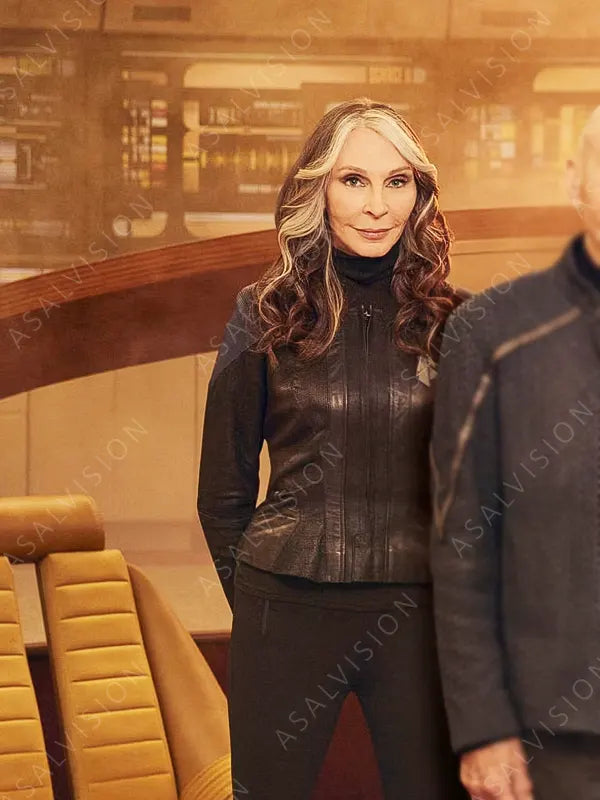 Star Trek Picard Season 3 Cheryl Gates McFadden Leather Jacket