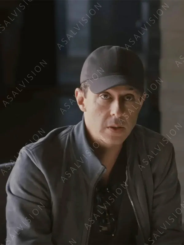 Succession S04 Jeremy Strong Gray Leather Jacket