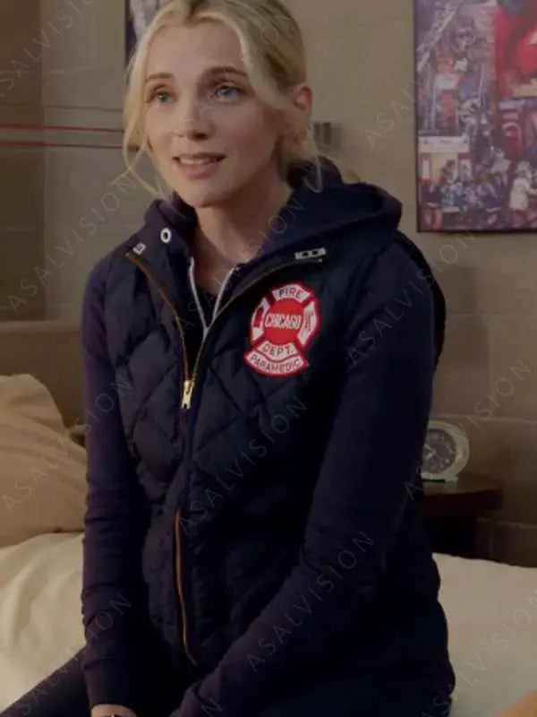 Sylvie Brett TV Series Chicago Fire S12 Kara Killmer Quilted Vest