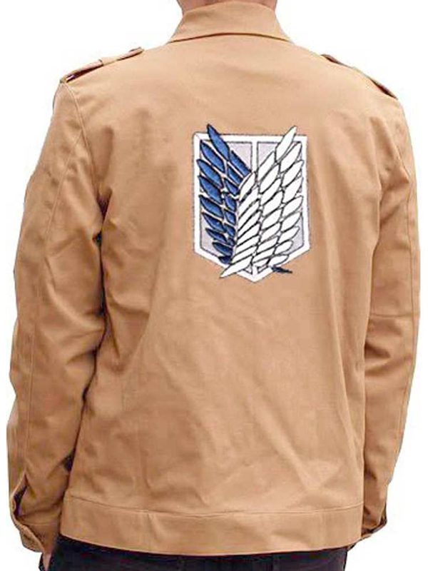 TV Series Attack on Titan Survey Corps Brown Cotton Jacket