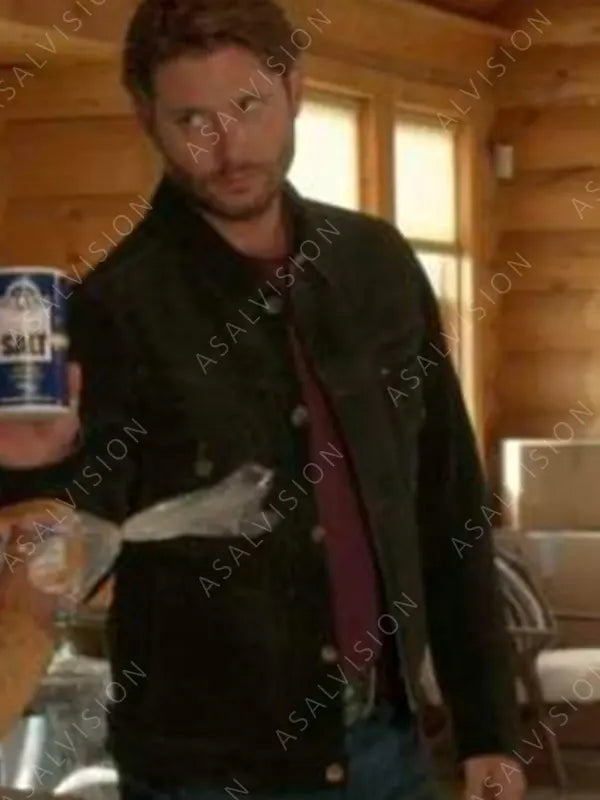 TV Series Big Sky S03 Jensen Ackles Cotton Black Jacket