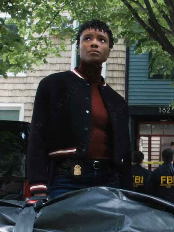 TV Series FBI 2024 Katherine Renee Kane Black Bomber Jacket