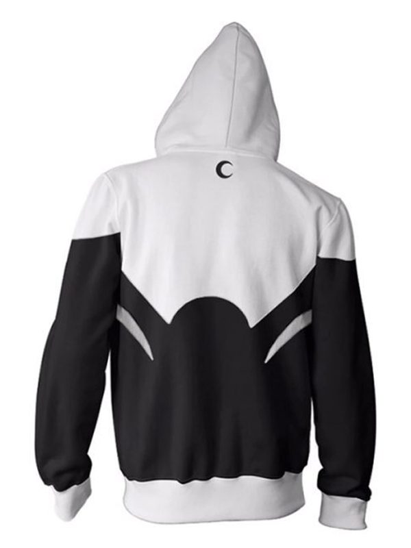 TV Series Moon Knight 2022 Marvel Black & White Zipper Hoodie