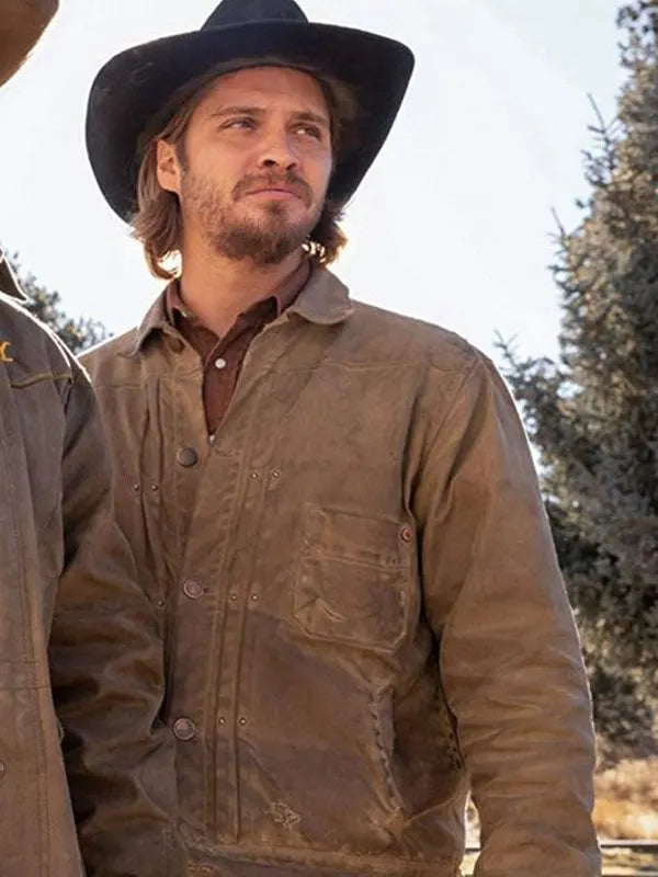 TV Series Yellowstone Kayce Dutton Brown Leather Jacket