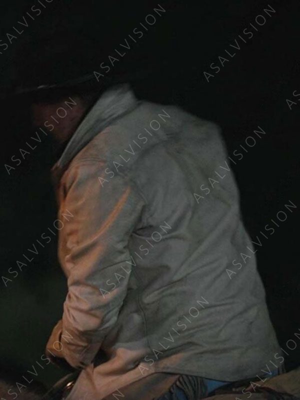 TV Series Yellowstone S05 John Dutton Cream Jacket