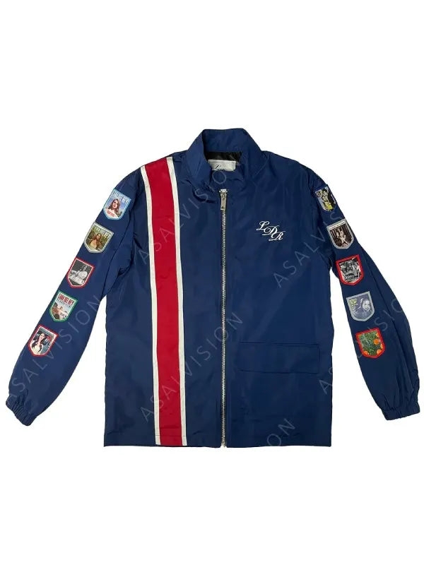 Taylor Swift Lana Del Rey Racing Blue Cotton Jacket